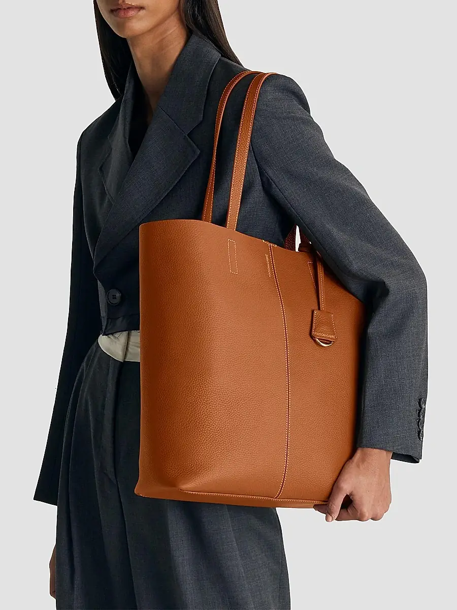 MAISON de SABRÉ Women's Tall Leather Soft Tote Bag | Thumbnail 3 MAISON de SABRÉ Women's Tall Leather Soft Tote Bag | Thumbnail 3