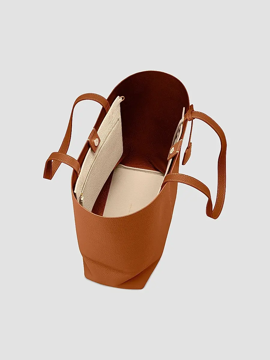 MAISON de SABRÉ Women's Tall Leather Soft Tote Bag | Thumbnail 6 MAISON de SABRÉ Women's Tall Leather Soft Tote Bag | Thumbnail 6