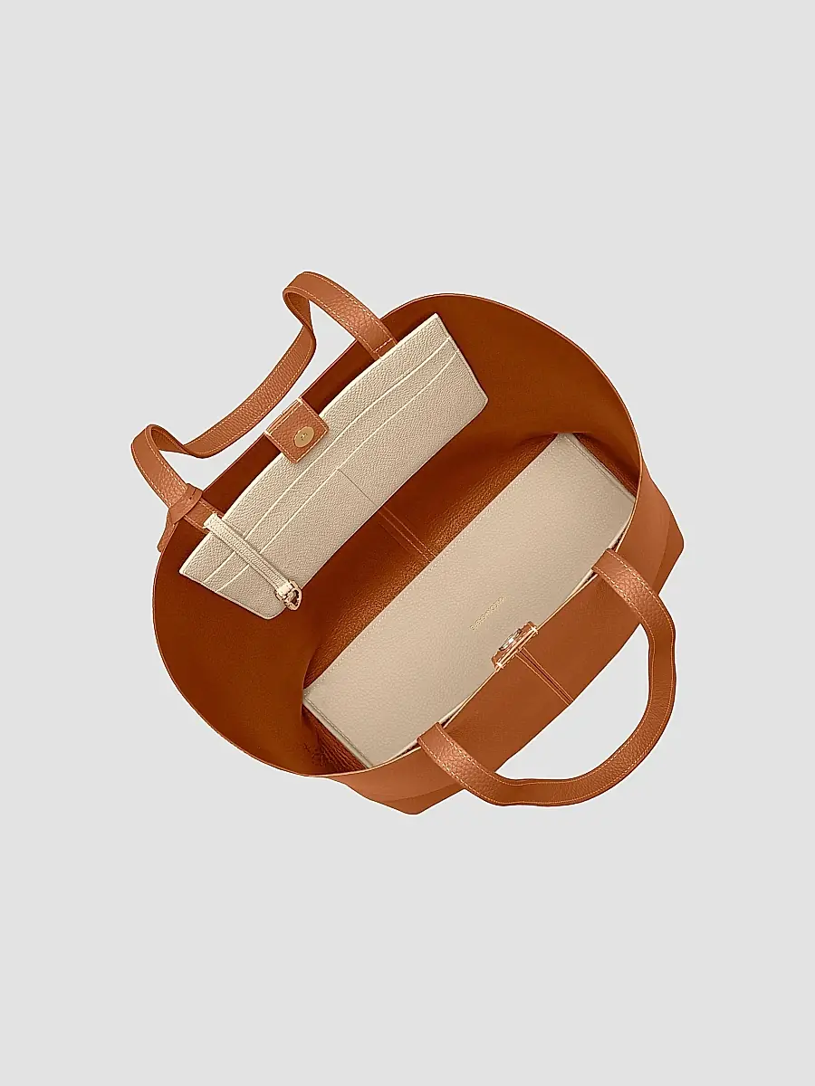 MAISON de SABRÉ Women's Tall Leather Soft Tote Bag | Thumbnail 7 MAISON de SABRÉ Women's Tall Leather Soft Tote Bag | Thumbnail 7