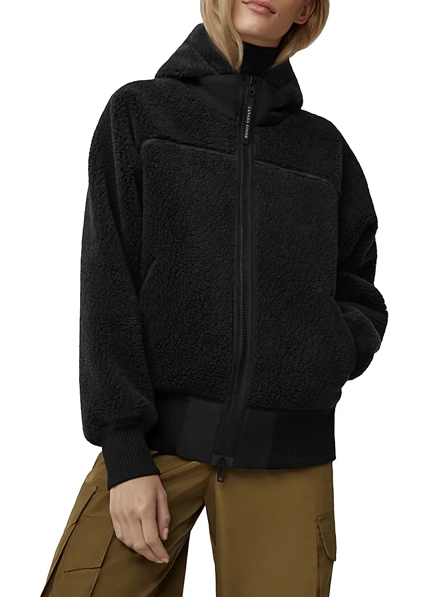 Canada Goose Women's Simcoe Fleece Jacket - Black | Thumbnail 3