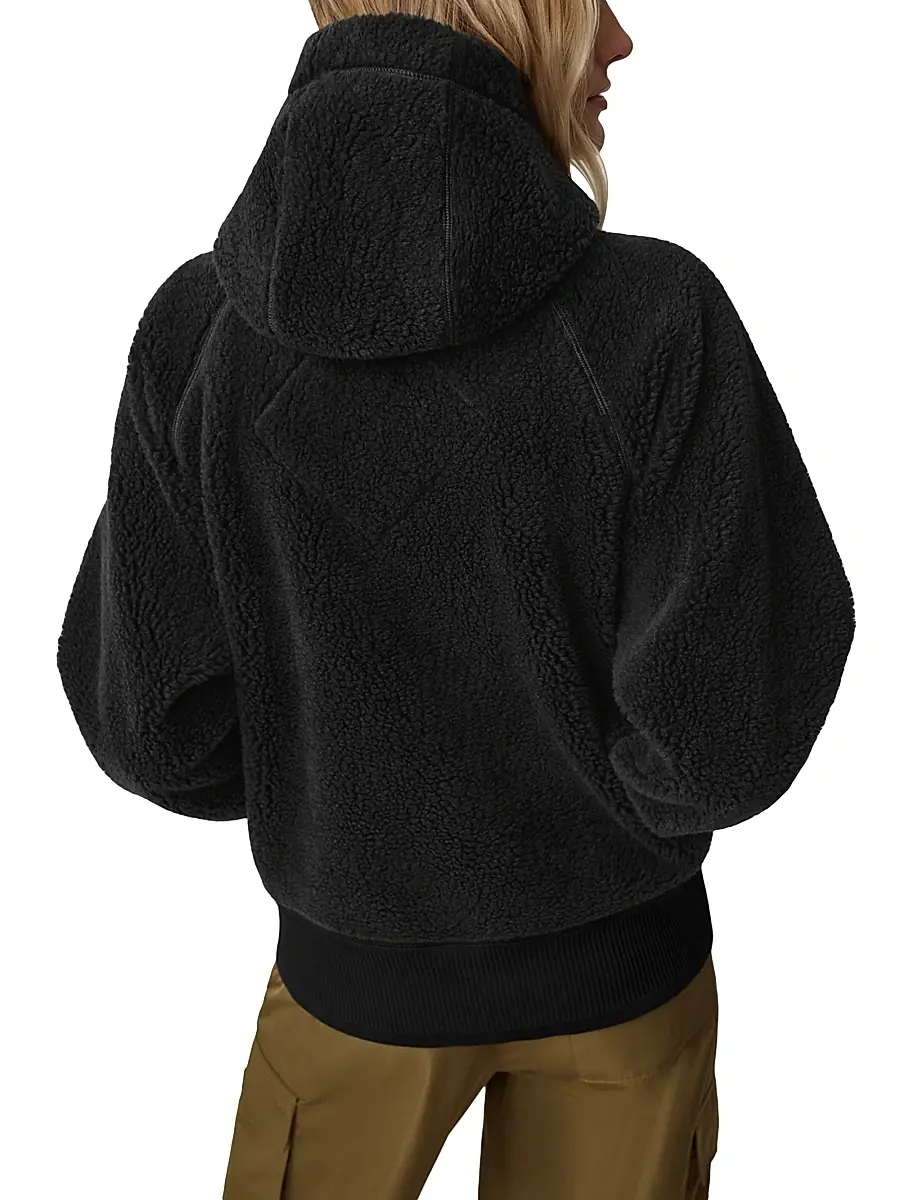 Canada Goose Women's Simcoe Fleece Jacket - Black | Thumbnail 4