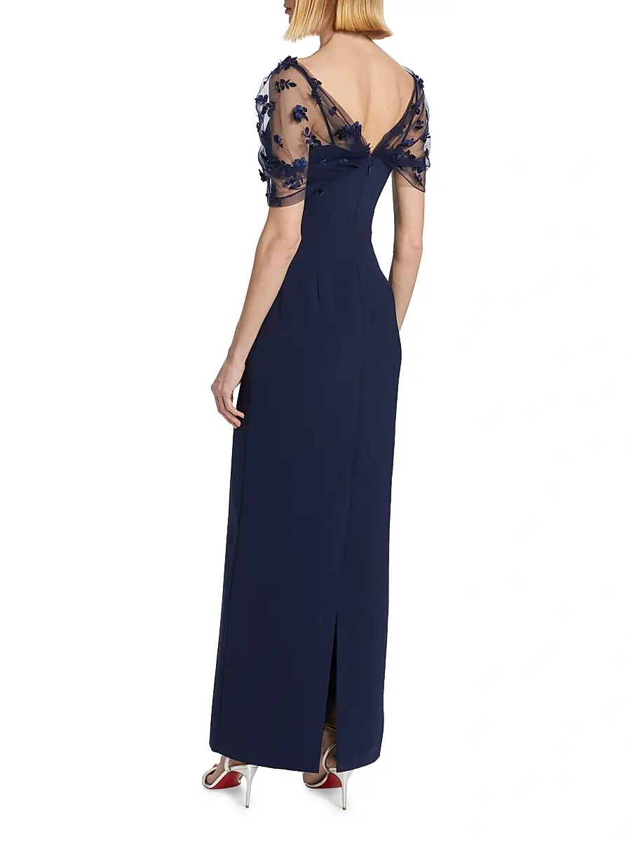 THEIA Women's Sophia Beaded Shawl Gown | Thumbnail 5 THEIA Women's Sophia Beaded Shawl Gown | Thumbnail 5