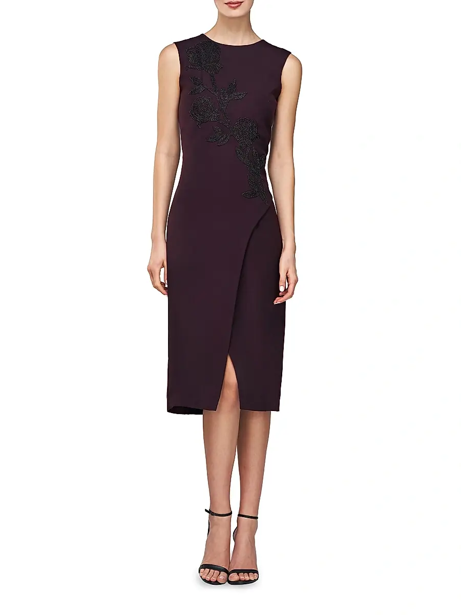 Kay Unger Women's Ellery Embellished Sleeveless Midi-Dress | Thumbnail 2 Kay Unger Women's Ellery Embellished Sleeveless Midi-Dress | Thumbnail 2