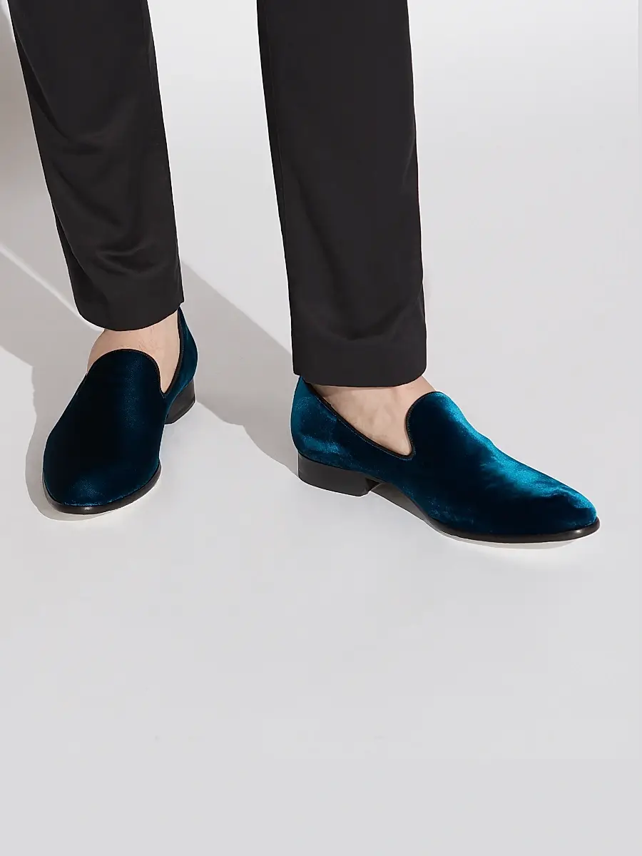 To Boot New York Men's Bolton Velvet Formal Loafers | Thumbnail 9