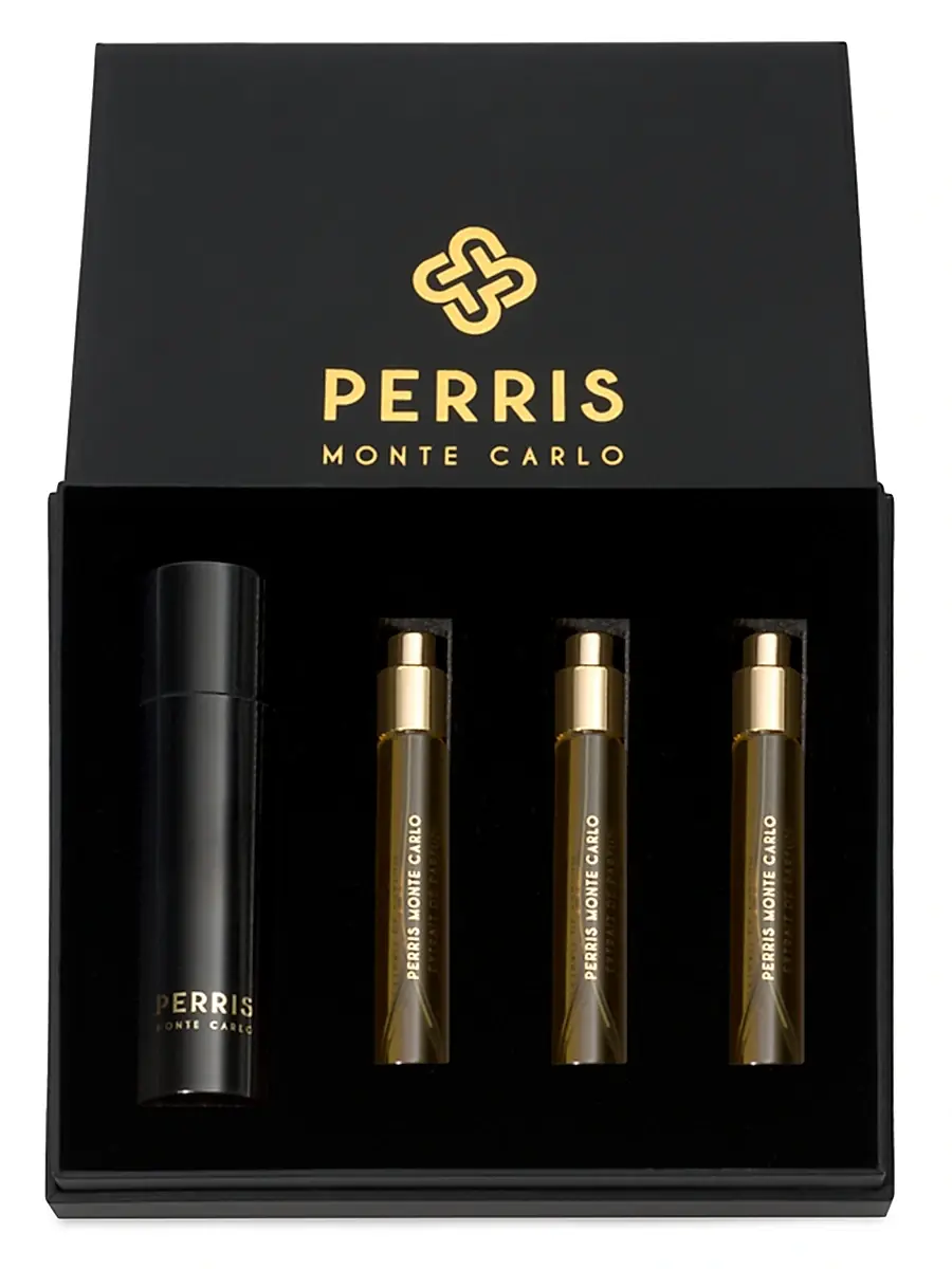 Perris Monte Carlo Tubereuse Absolue Extrait de Parfum 5-Piece Travel Spray Set | Image 1 Perris Monte Carlo Tubereuse Absolue Extrait de Parfum 5-Piece Travel Spray Set | Image 1