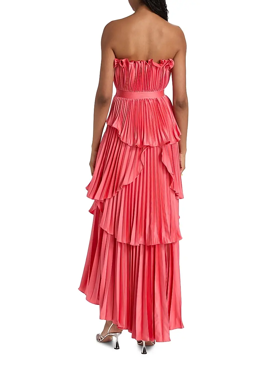 Amur Women's Janey Tiered Shell High-Low Gown | Thumbnail 5