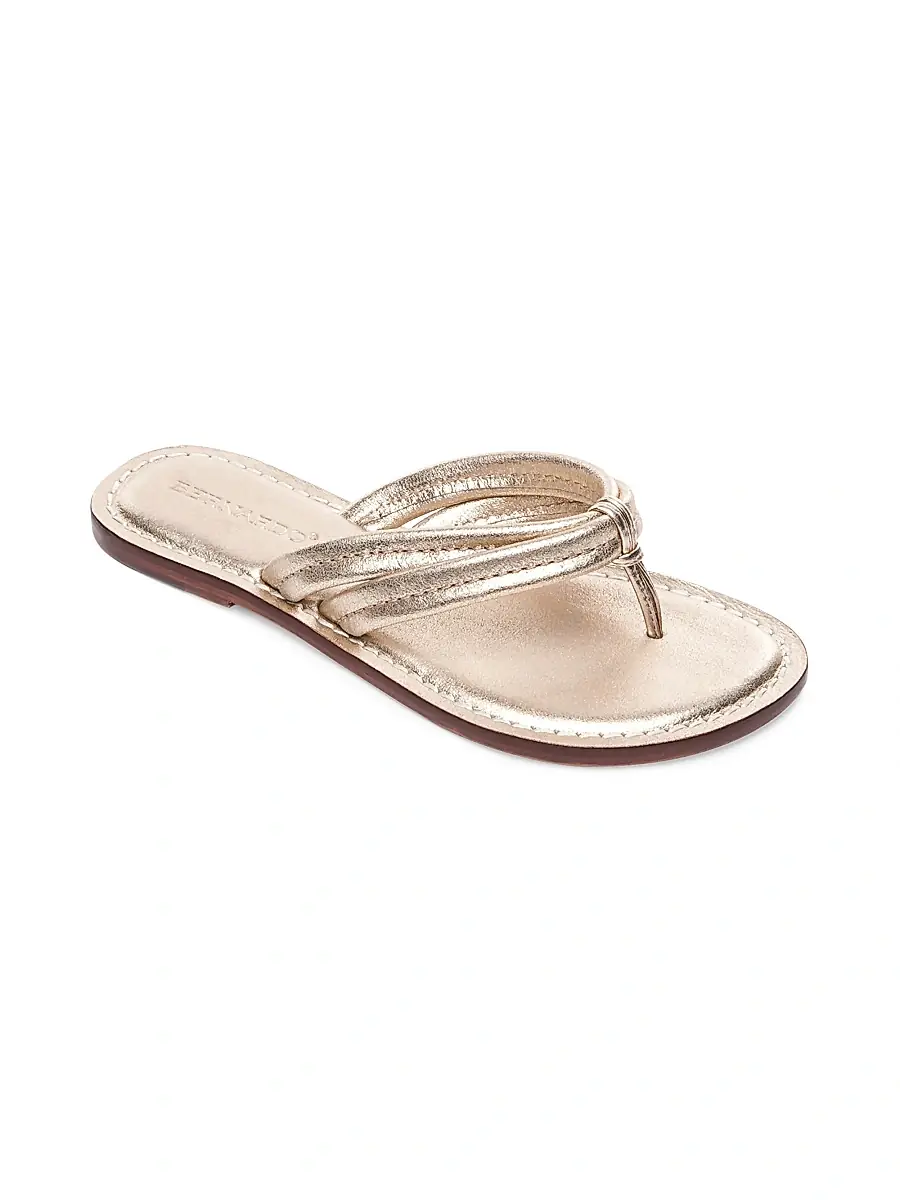 Bernardo Women's Miami Leather Thong Sandals | Thumbnail 2 Bernardo Women's Miami Leather Thong Sandals | Thumbnail 2