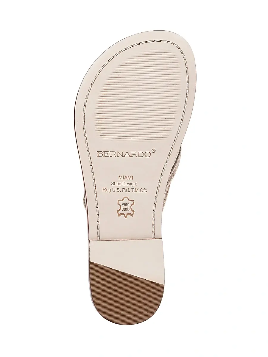 Bernardo Women's Miami Leather Thong Sandals | Thumbnail 6 Bernardo Women's Miami Leather Thong Sandals | Thumbnail 6
