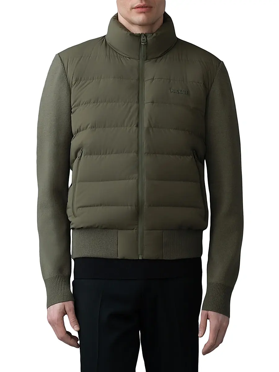 Mackage Men's Haney City Hybrid Light Down Jacket | Thumbnail 3 Mackage Men's Haney City Hybrid Light Down Jacket | Thumbnail 3