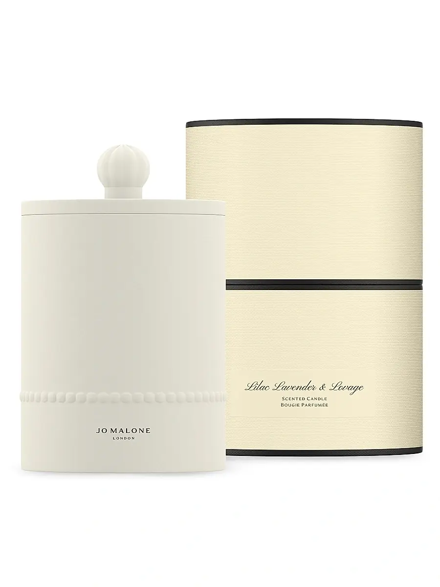 Jo Malone London Townhouse Lilac Lavender & Lovage Scented Candle | Image 1 Jo Malone London Townhouse Lilac Lavender & Lovage Scented Candle | Image 1