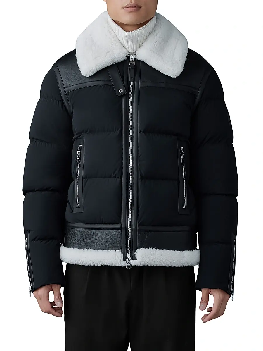 Mackage Men's Robert Shearling Down Jacket | Thumbnail 3 Mackage Men's Robert Shearling Down Jacket | Thumbnail 3