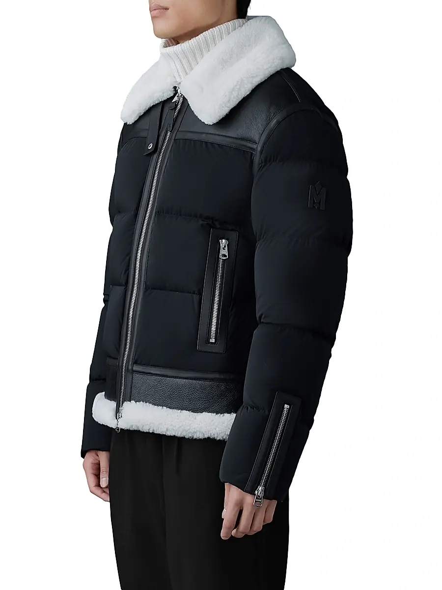 Mackage Men's Robert Shearling Down Jacket | Thumbnail 4 Mackage Men's Robert Shearling Down Jacket | Thumbnail 4