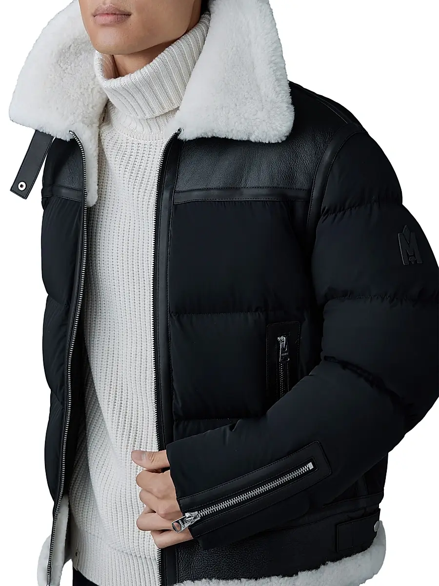 Mackage Men's Robert Shearling Down Jacket | Thumbnail 6 Mackage Men's Robert Shearling Down Jacket | Thumbnail 6