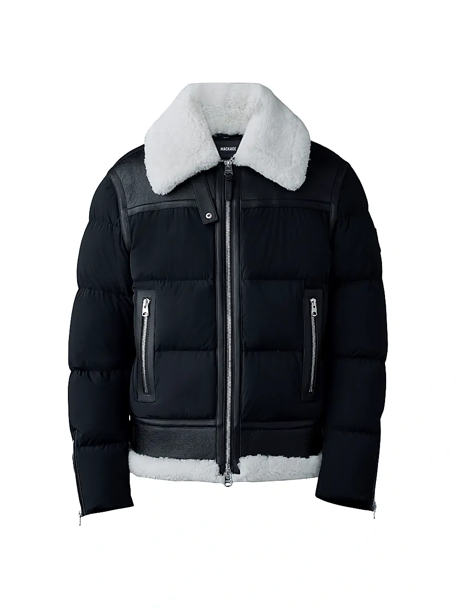 Mackage Men's Robert Shearling Down Jacket
