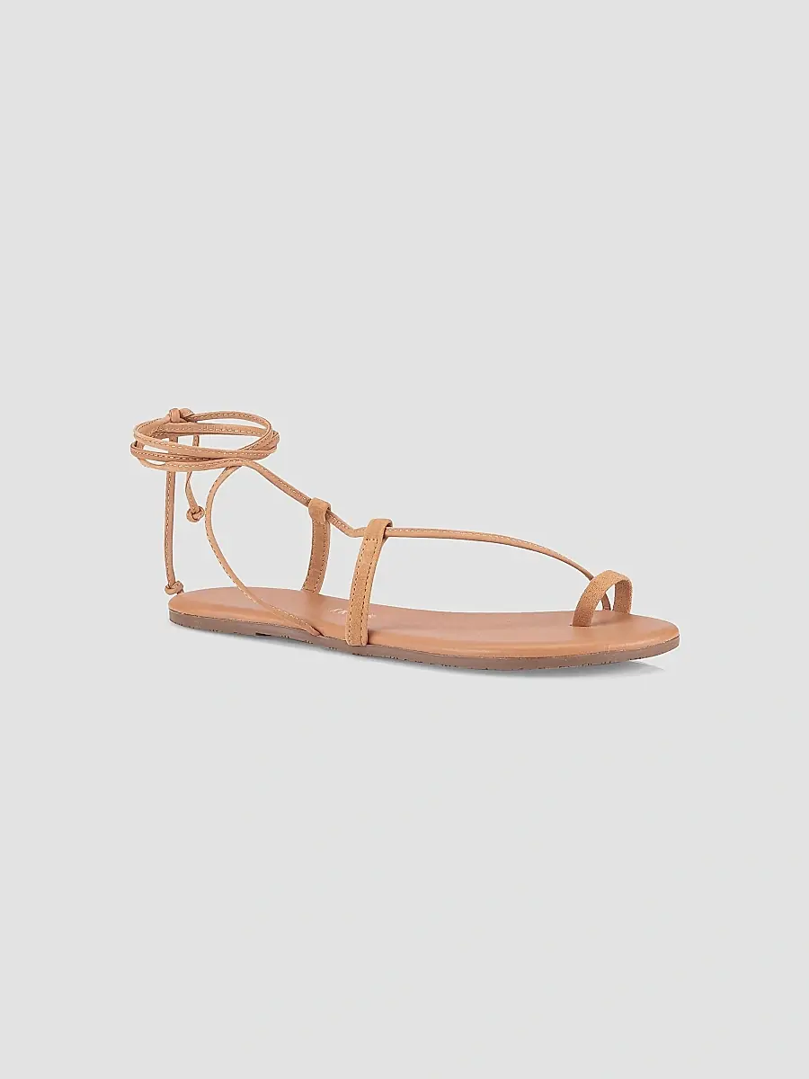 TKEES Women's Jo Suede Ankle-Tie Sandals | Thumbnail 2 TKEES Women's Jo Suede Ankle-Tie Sandals | Thumbnail 2