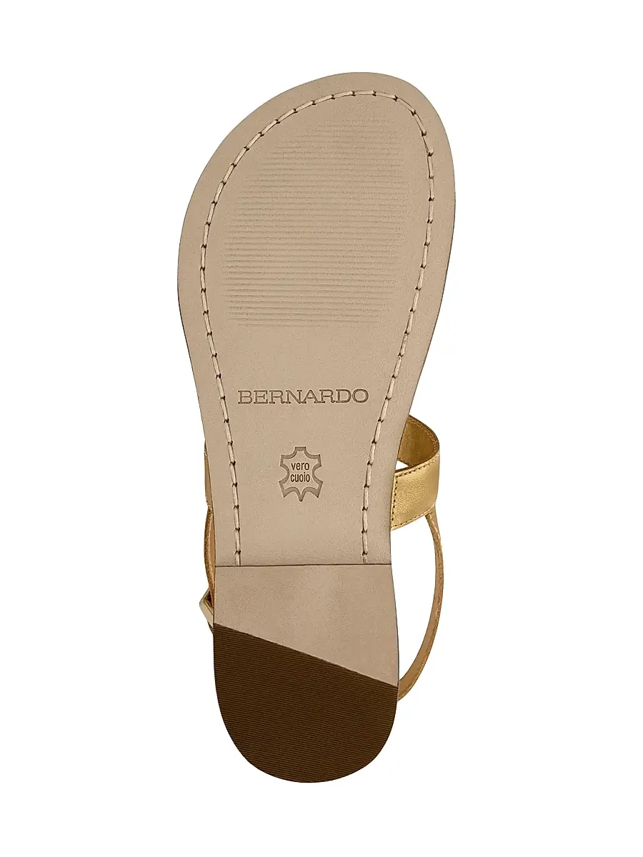 Bernardo Women's Maverick 2 Metallic Leather Toe Ring Sandals | Thumbnail 3 Bernardo Women's Maverick 2 Metallic Leather Toe Ring Sandals | Thumbnail 3