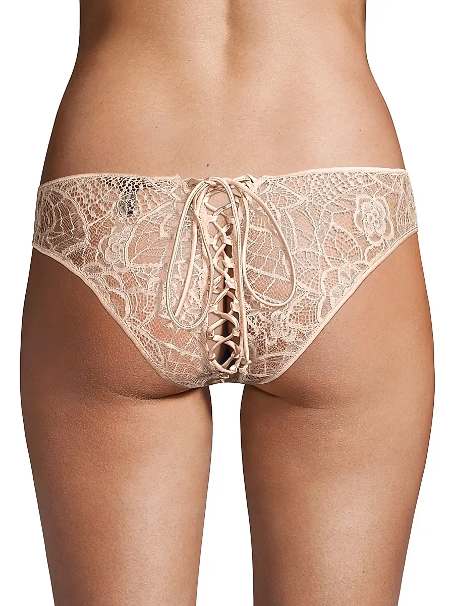 Kiki de Montparnasse Women's Coquette Floral Lace Briefs | Thumbnail 5