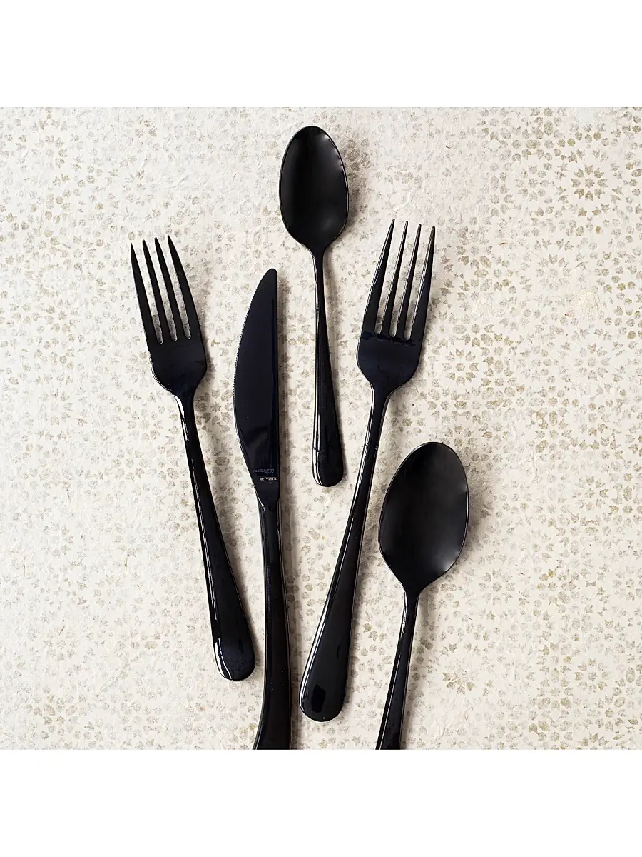 Vietri Settimocielo Nero 5-Piece Flatware Set | Thumbnail 2