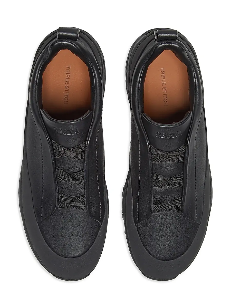 Zegna Men's Triple Stitch Monte Sneakers | Thumbnail 3