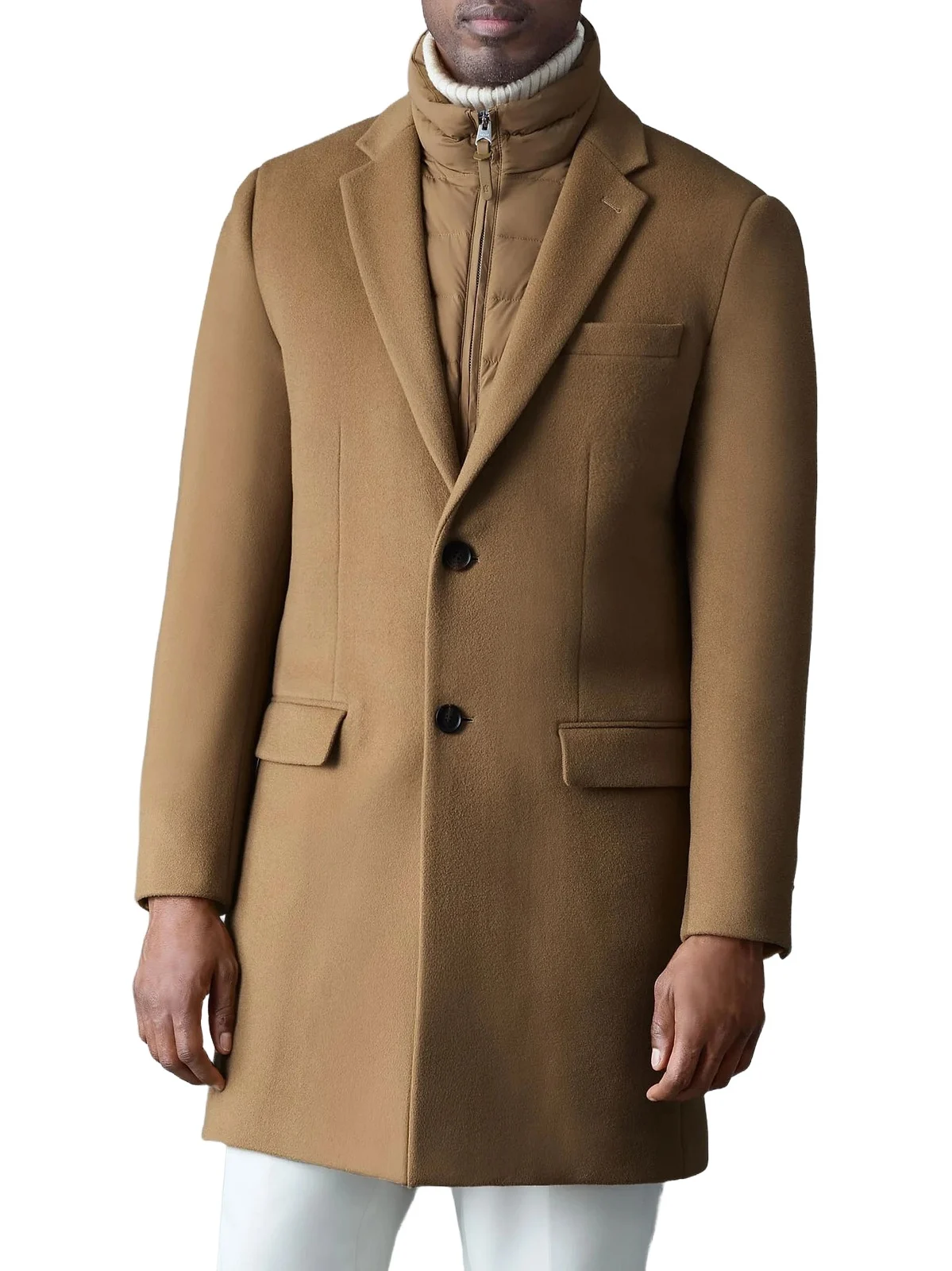 Men's Skai Down-Lined Wool Coat