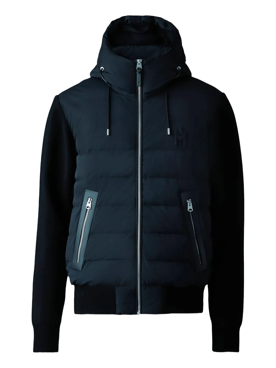 Mackage Men's Andrew Hooded Mixed-Media Down Coat