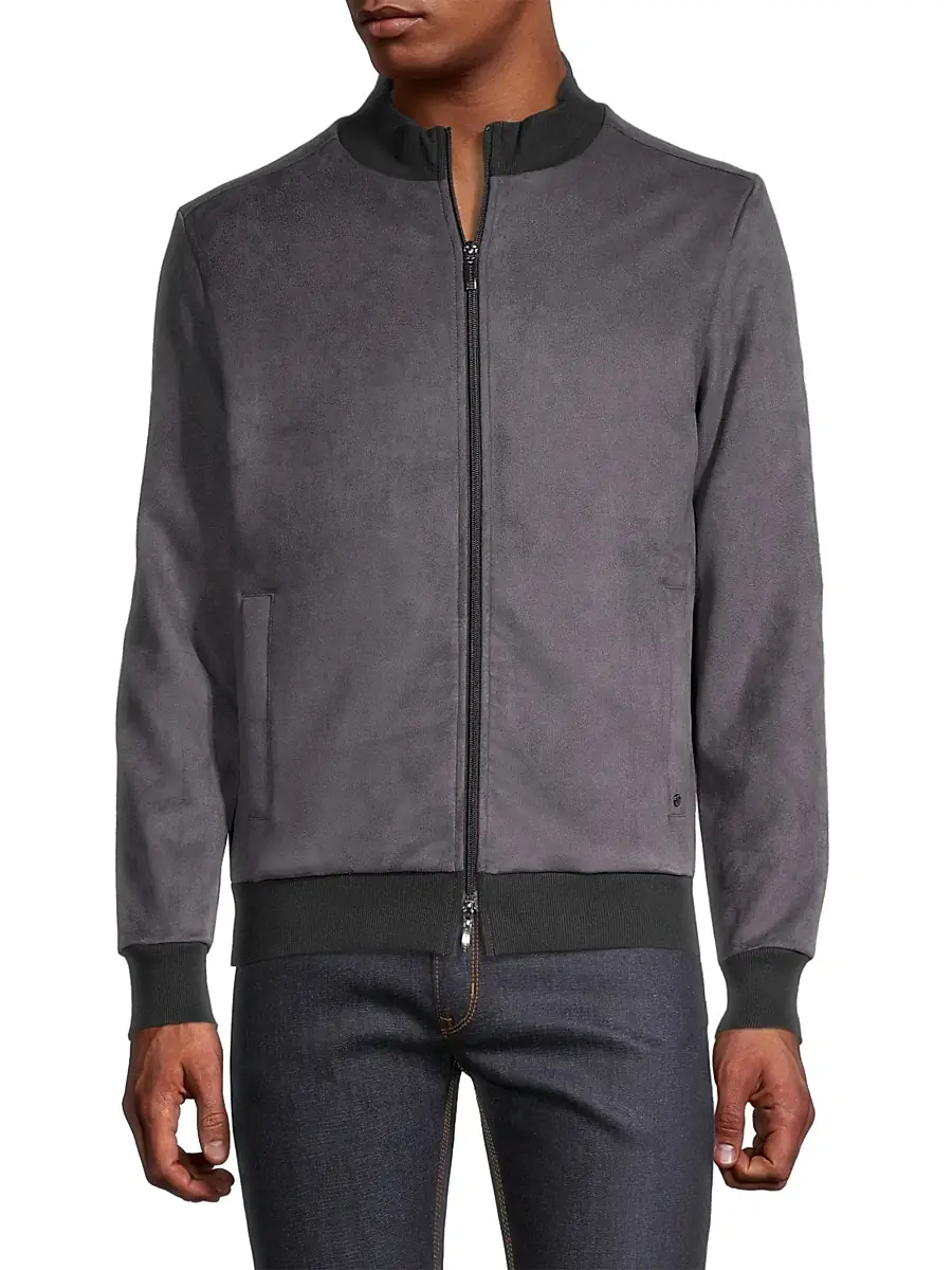 Robert Barakett Men's Lachine Faux Suede Jacket | Thumbnail 3 Robert Barakett Men's Lachine Faux Suede Jacket | Thumbnail 3
