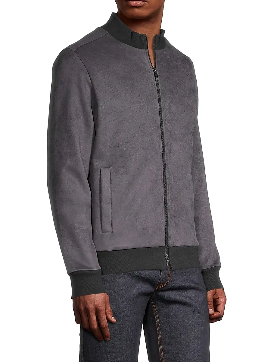 Robert Barakett Men's Lachine Faux Suede Jacket | Thumbnail 4 Robert Barakett Men's Lachine Faux Suede Jacket | Thumbnail 4