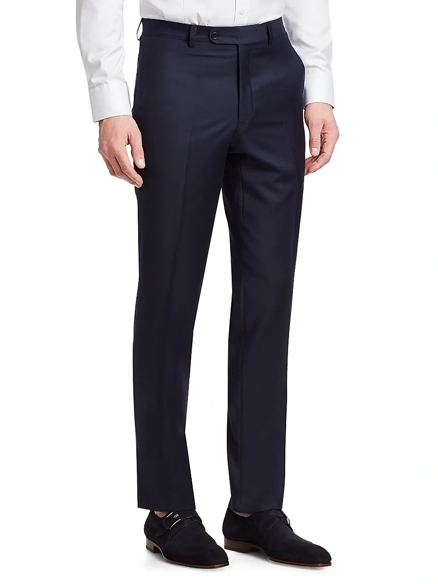 Saks Fifth Avenue Men's COLLECTION Wool Trousers | Thumbnail 4 Saks Fifth Avenue Men's COLLECTION Wool Trousers | Thumbnail 4