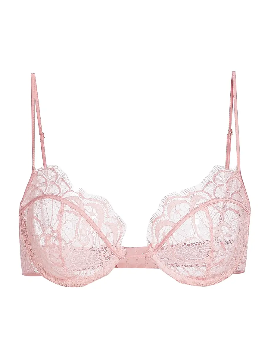 Kiki de Montparnasse Women's Demi Lace Bra - Rose | Image 1 Kiki de Montparnasse Women's Demi Lace Bra - Rose | Image 1