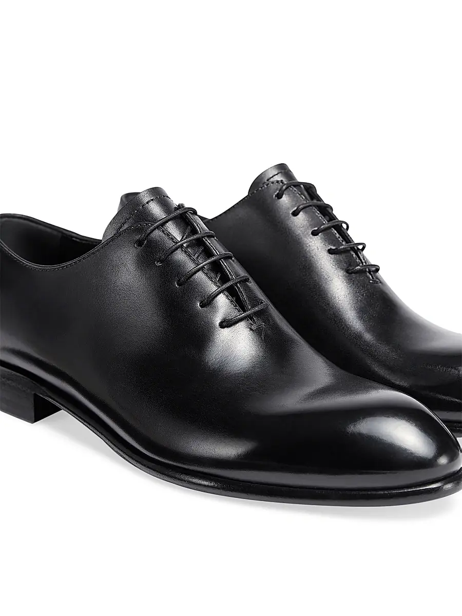 Zegna Men's Hand-Buffed Leather Vienna Evening Wholecut Oxford | Thumbnail 5 Zegna Men's Hand-Buffed Leather Vienna Evening Wholecut Oxford | Thumbnail 5