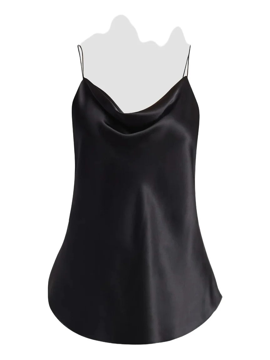 Women's Marta Silk Cowlneck Cami Top
