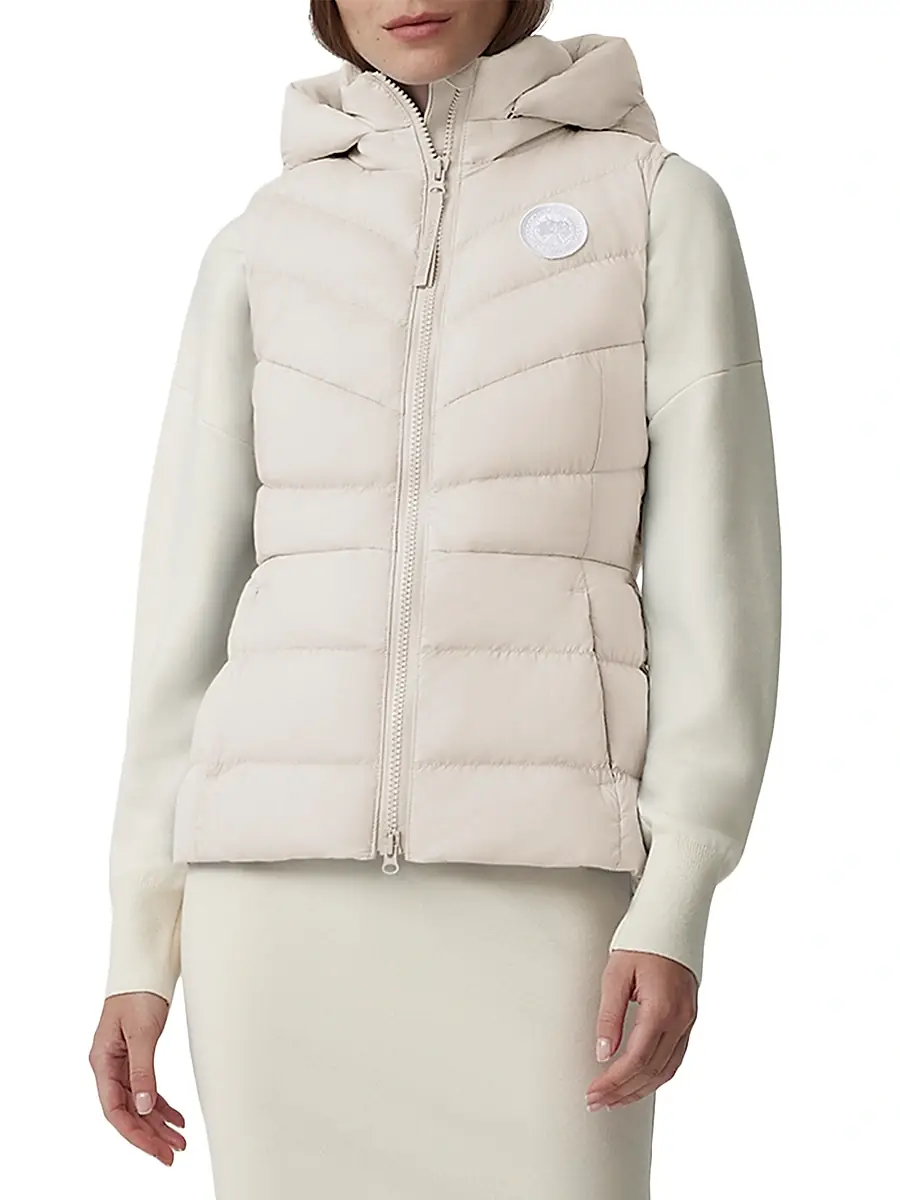 Canada Goose Women's Clair Down Vest - Linen | Thumbnail 4 Canada Goose Women's Clair Down Vest - Linen | Thumbnail 4
