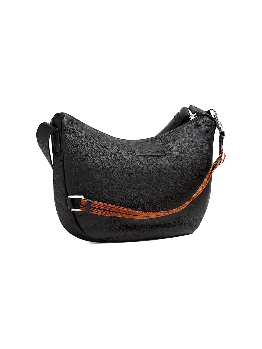 Zegna Men's Deerskin Hobo Panorama Mini Bag | Thumbnail 3