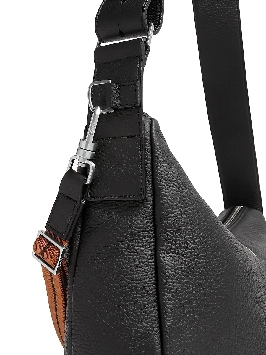 Zegna Men's Deerskin Hobo Panorama Mini Bag | Thumbnail 4
