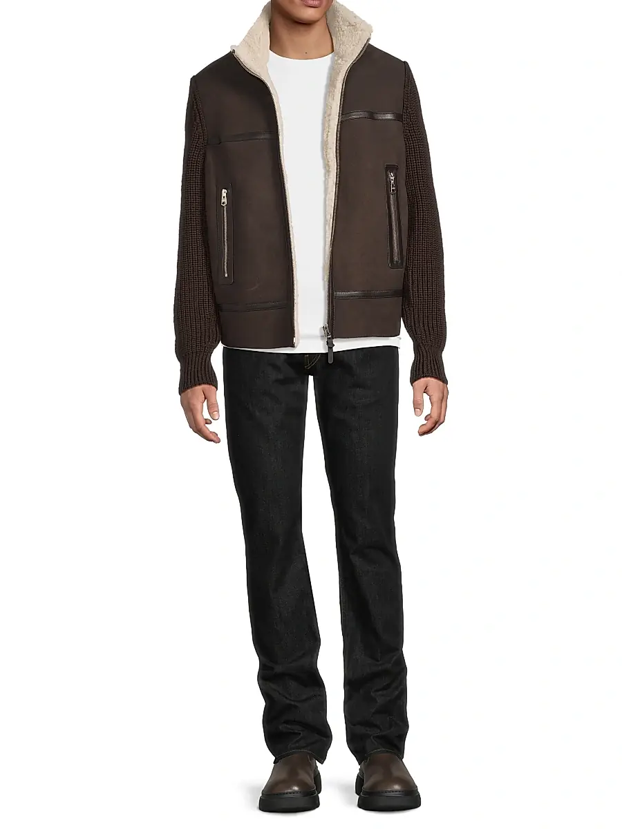 Mackage Men's Jonathan Wool Shearling Jacket | Thumbnail 2