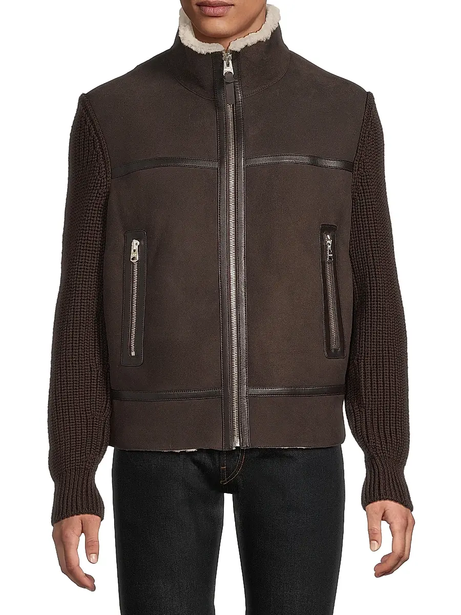 Mackage Men's Jonathan Wool Shearling Jacket | Thumbnail 3