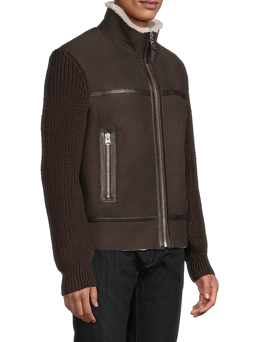 Mackage Men's Jonathan Wool Shearling Jacket | Thumbnail 4