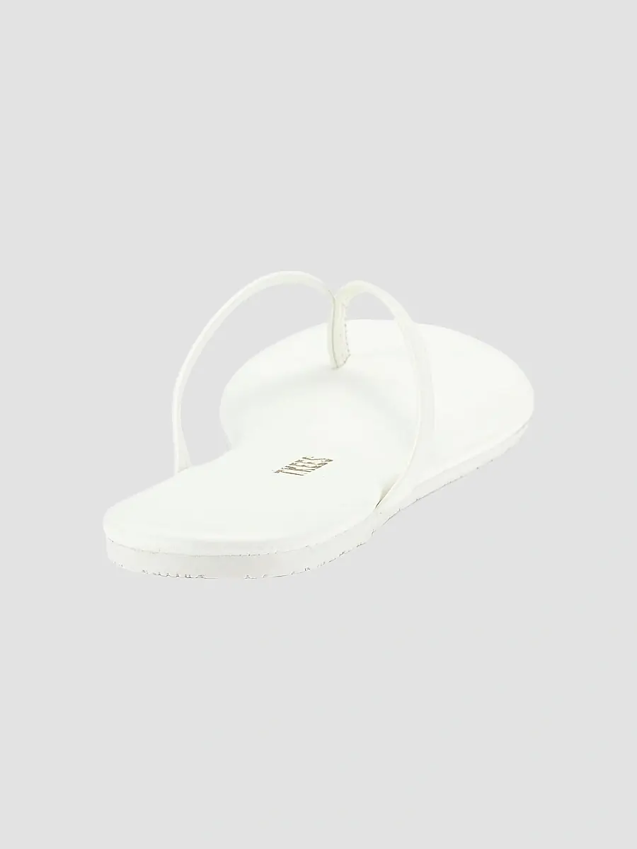 TKEES Women's Solids Leather Flip Flops | Thumbnail 3