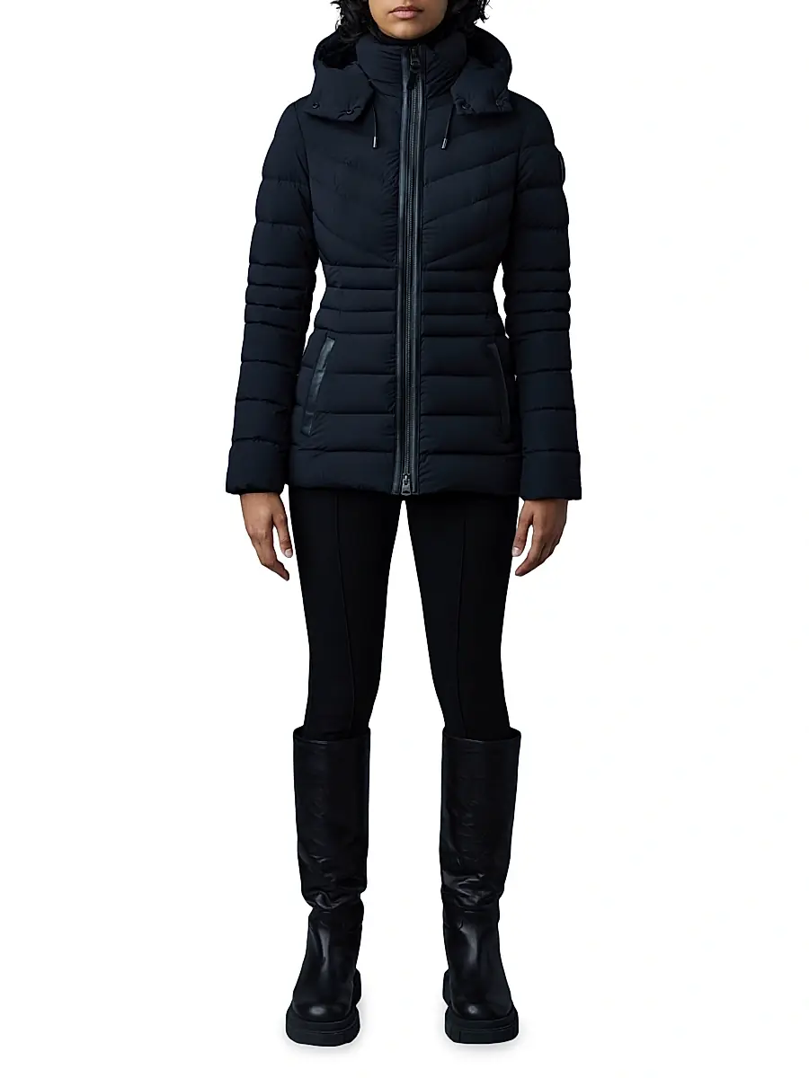 Mackage Women's Patsy Hooded Stretch Down Jacket - Black | Thumbnail 2 Mackage Women's Patsy Hooded Stretch Down Jacket - Black | Thumbnail 2