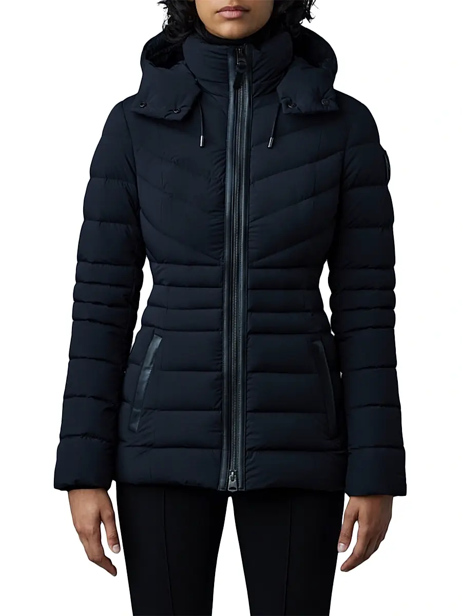 Mackage Women's Patsy Hooded Stretch Down Jacket - Black | Thumbnail 3 Mackage Women's Patsy Hooded Stretch Down Jacket - Black | Thumbnail 3