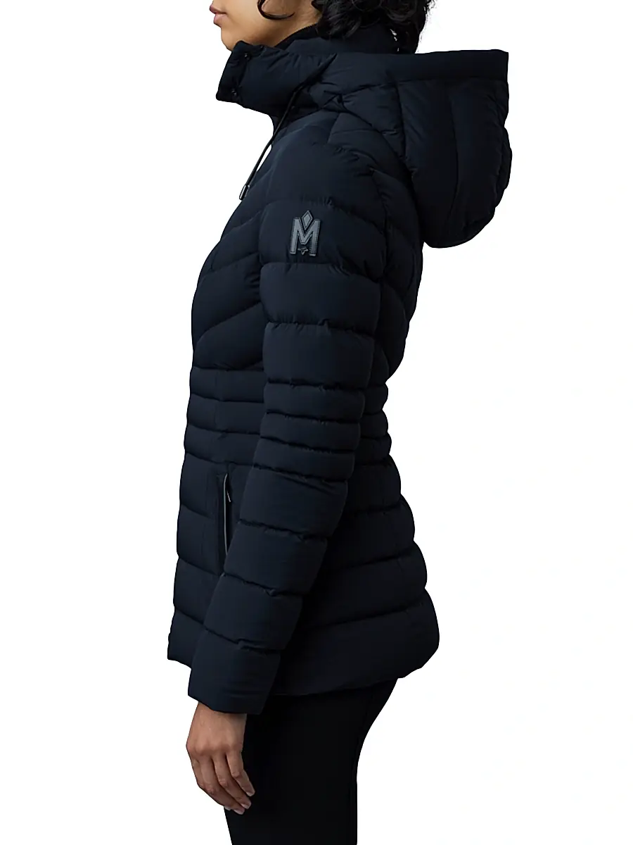 Mackage Women's Patsy Hooded Stretch Down Jacket - Black | Thumbnail 4 Mackage Women's Patsy Hooded Stretch Down Jacket - Black | Thumbnail 4