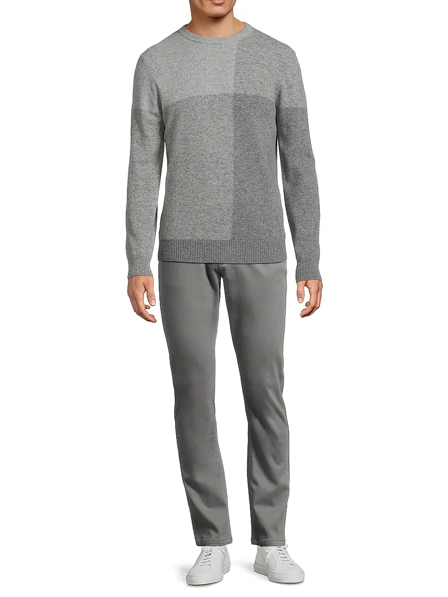 Robert Barakett Men's Golden Wool Crewneck Sweater | Thumbnail 2 Robert Barakett Men's Golden Wool Crewneck Sweater | Thumbnail 2