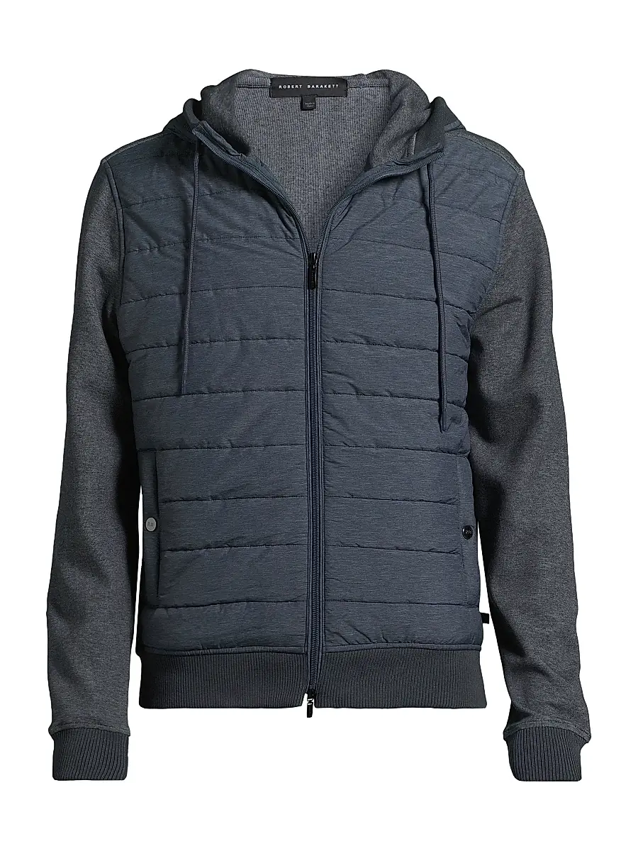 Robert Barakett Men's Cowandame Quilted Jacket - Navy | Image 1 Robert Barakett Men's Cowandame Quilted Jacket - Navy | Image 1