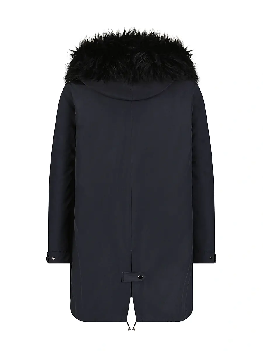 Gorski Men's Parka With Shearling Lamb Hood Trim | Thumbnail 2