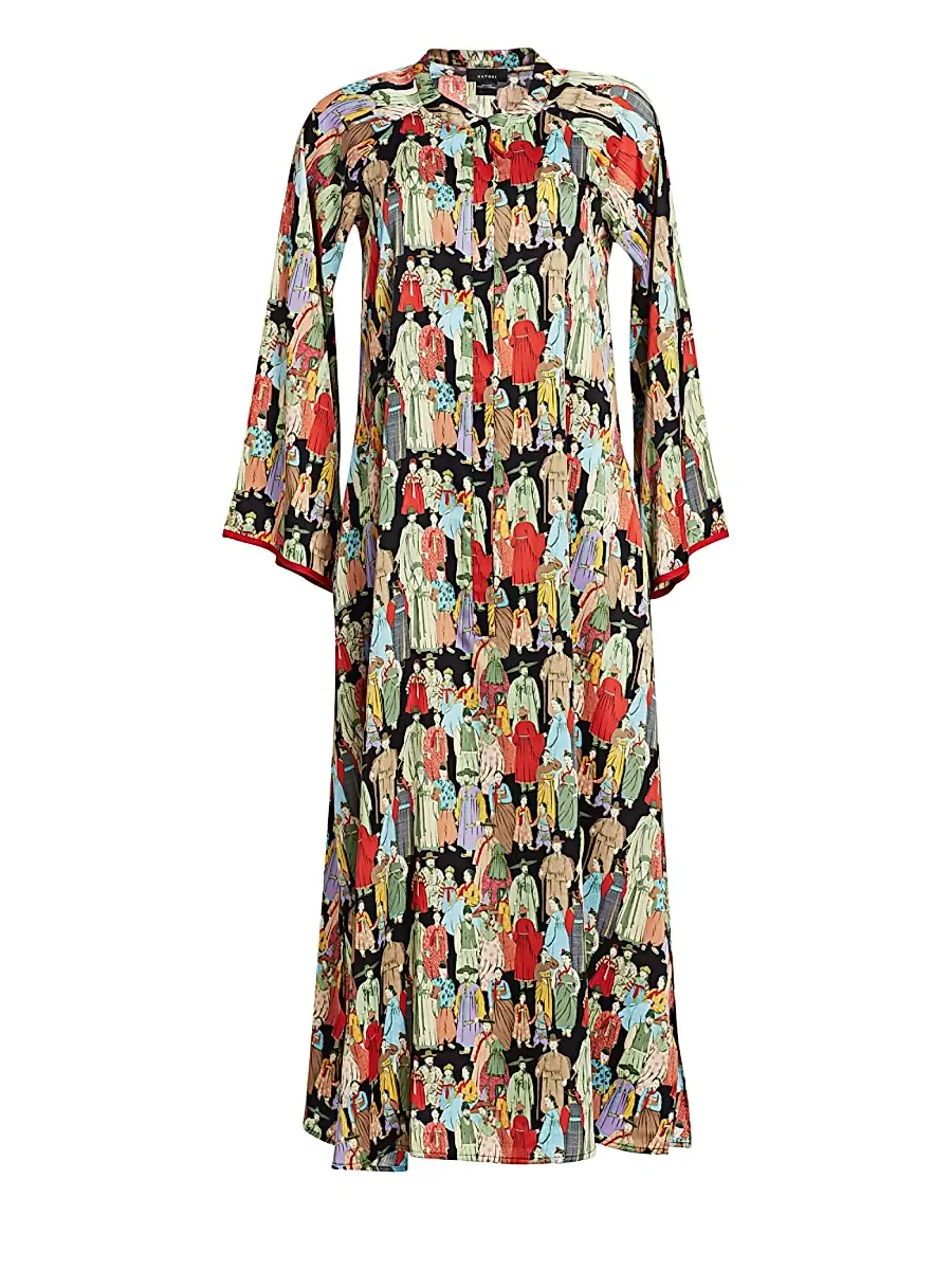 Natori Women's Dynasty Zip Nightgown | Thumbnail 5 Natori Women's Dynasty Zip Nightgown | Thumbnail 5