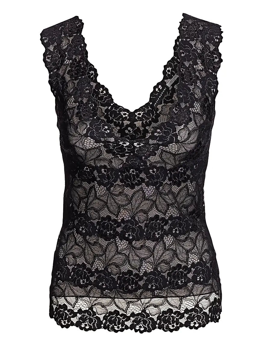 Natori Women's Rose Parfait Tank - Black | Thumbnail 4 Natori Women's Rose Parfait Tank - Black | Thumbnail 4