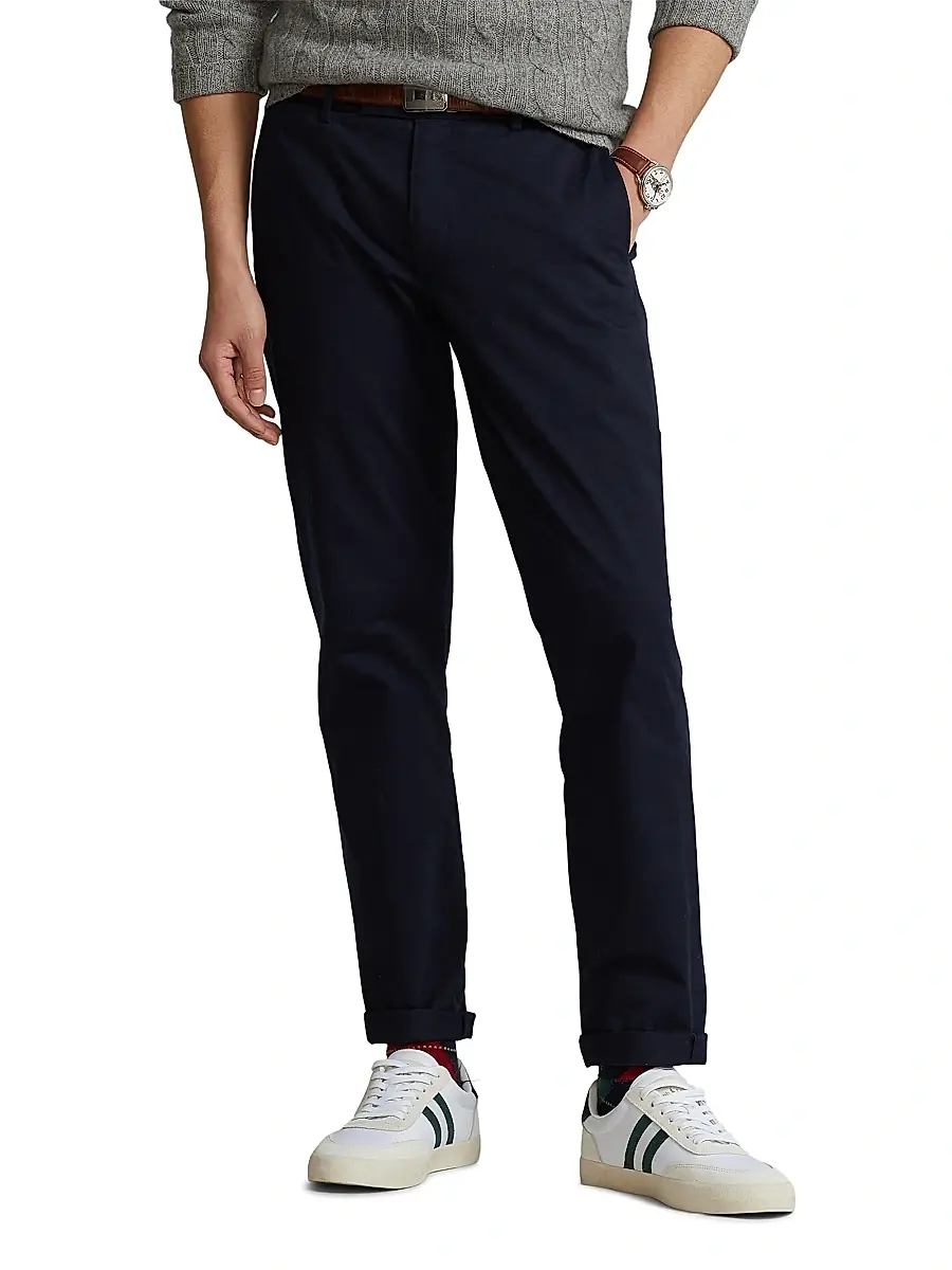 Polo Ralph Lauren Men's Stretch Straight-Fit Chino Pants | Thumbnail 4 Polo Ralph Lauren Men's Stretch Straight-Fit Chino Pants | Thumbnail 4