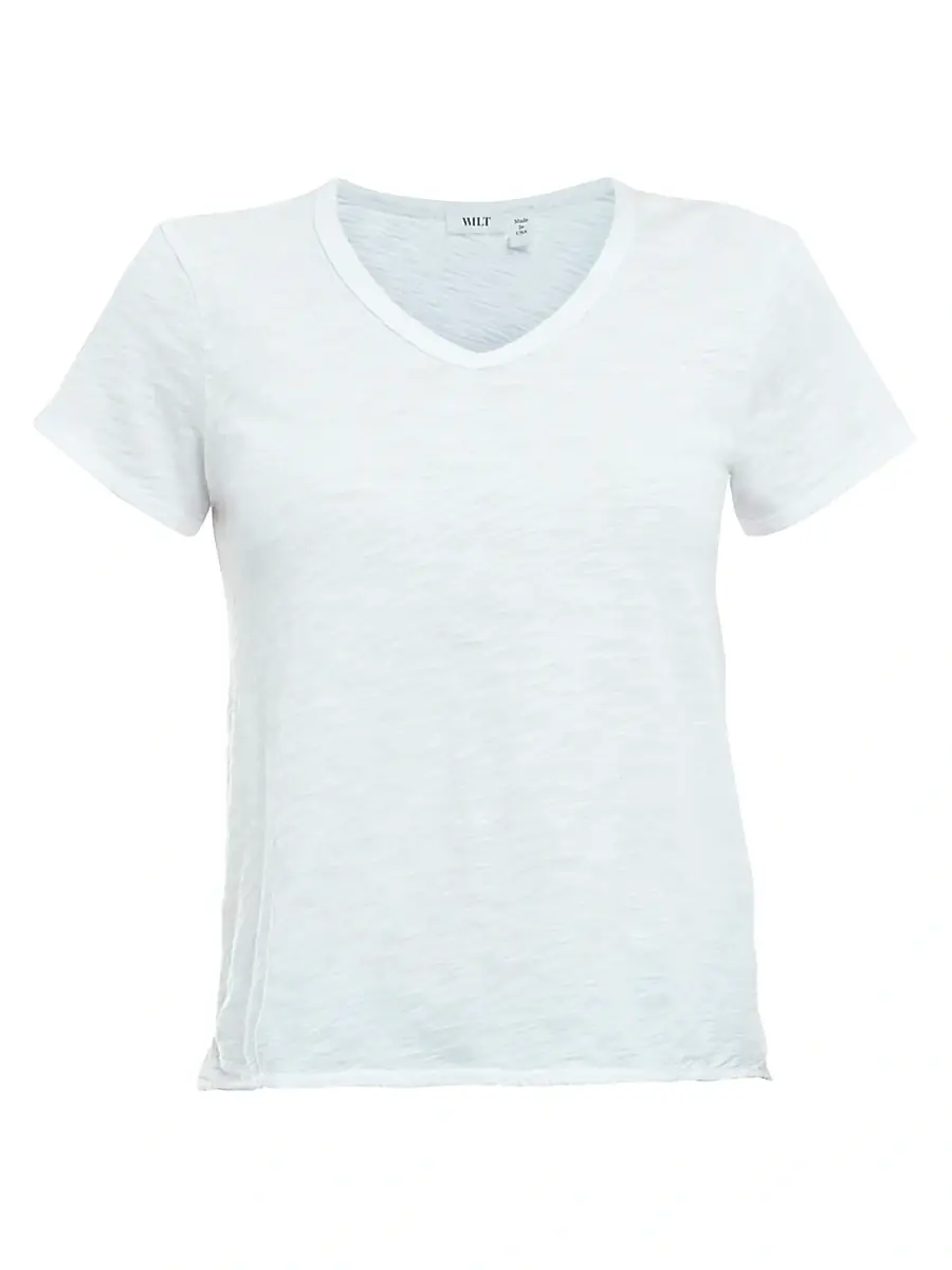 Wilt Women's Crew Neck Short Sleeve Shrunken Boyfriend T-Shirt - White | Image 1 Wilt Women's Crew Neck Short Sleeve Shrunken Boyfriend T-Shirt - White | Image 1
