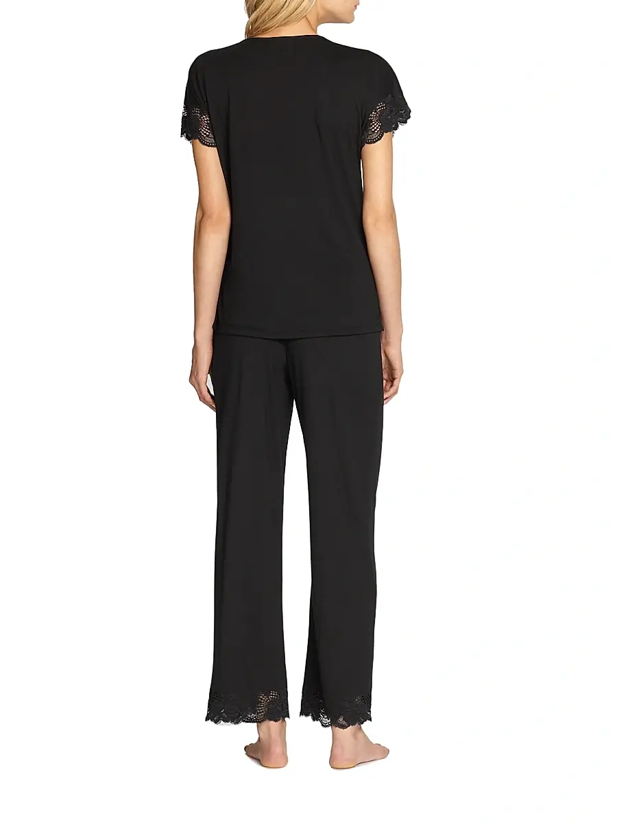 Natori Women's Zen Floral Jersey Pajamas | Thumbnail 4 Natori Women's Zen Floral Jersey Pajamas | Thumbnail 4