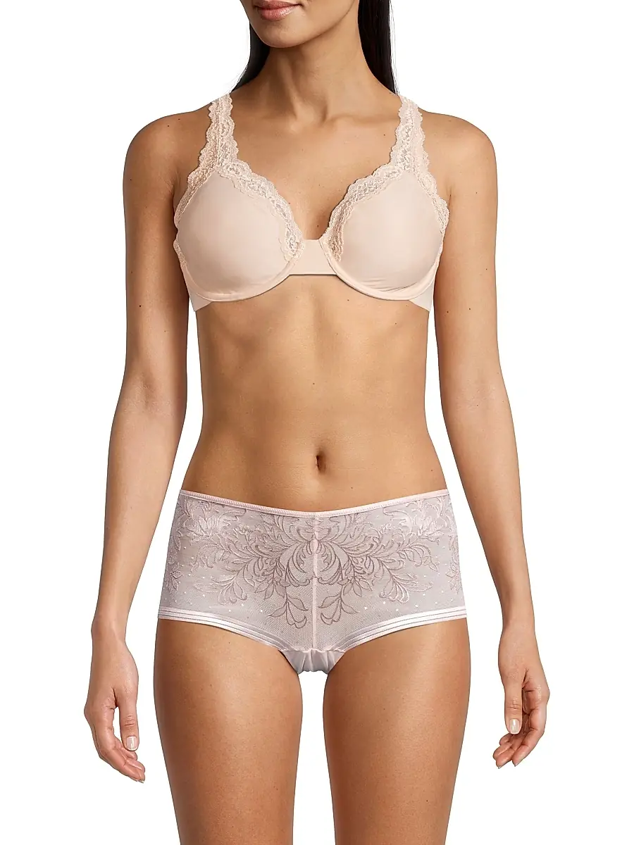 Wacoal Women's Softly Styled Lace-Trim Underwire Bra - Rose Dust | Thumbnail 3 Wacoal Women's Softly Styled Lace-Trim Underwire Bra - Rose Dust | Thumbnail 3